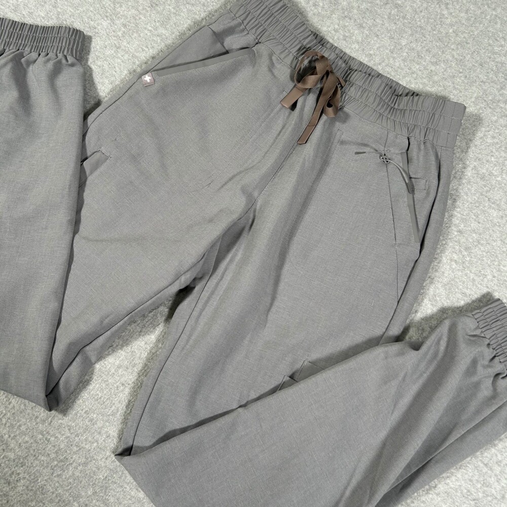 FIGS Charlotte 21 Pocket Slim Scrub Pants Womens XXS Dark Space Gray Joggers
